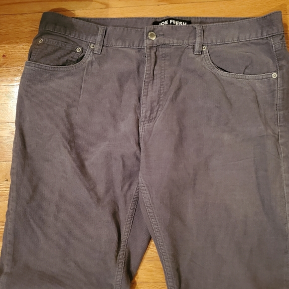 Joe Fresh new grey corduroy pants - Picture 2 of 4